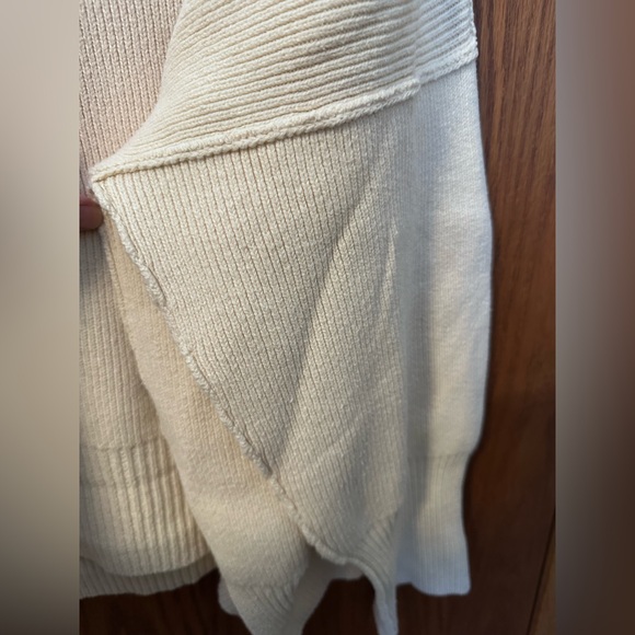 Free People Oversized Cream Tunic Sweater - Medium - Picture 7 of 12